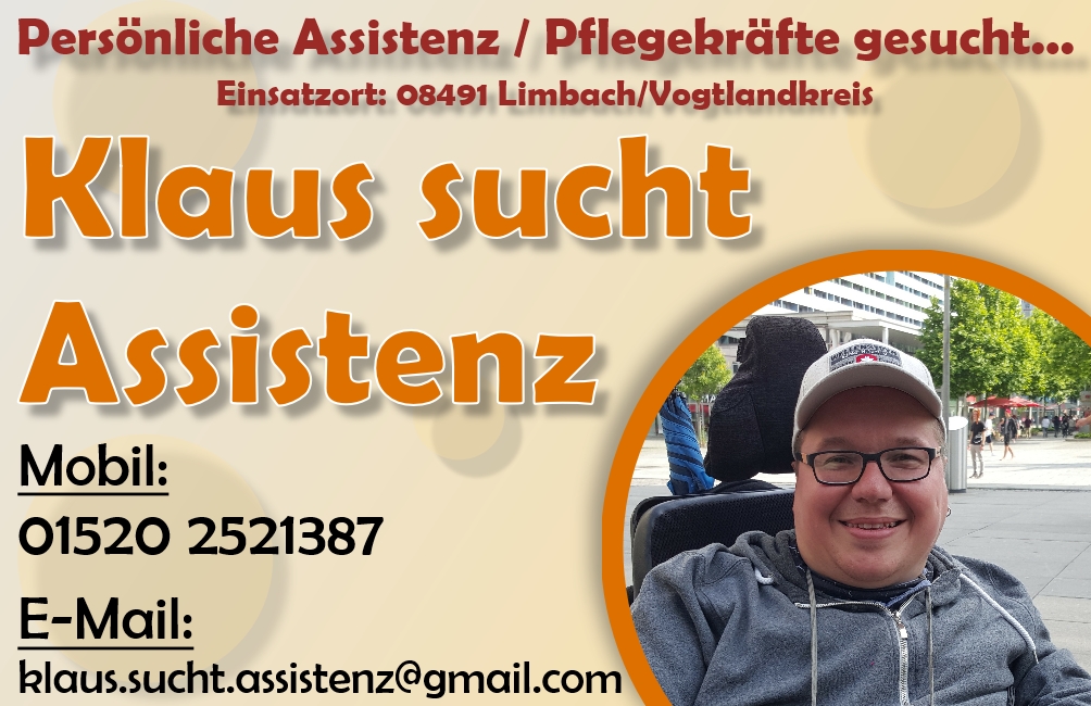 Persönliche Assistenz in 08491 Limbach gesucht