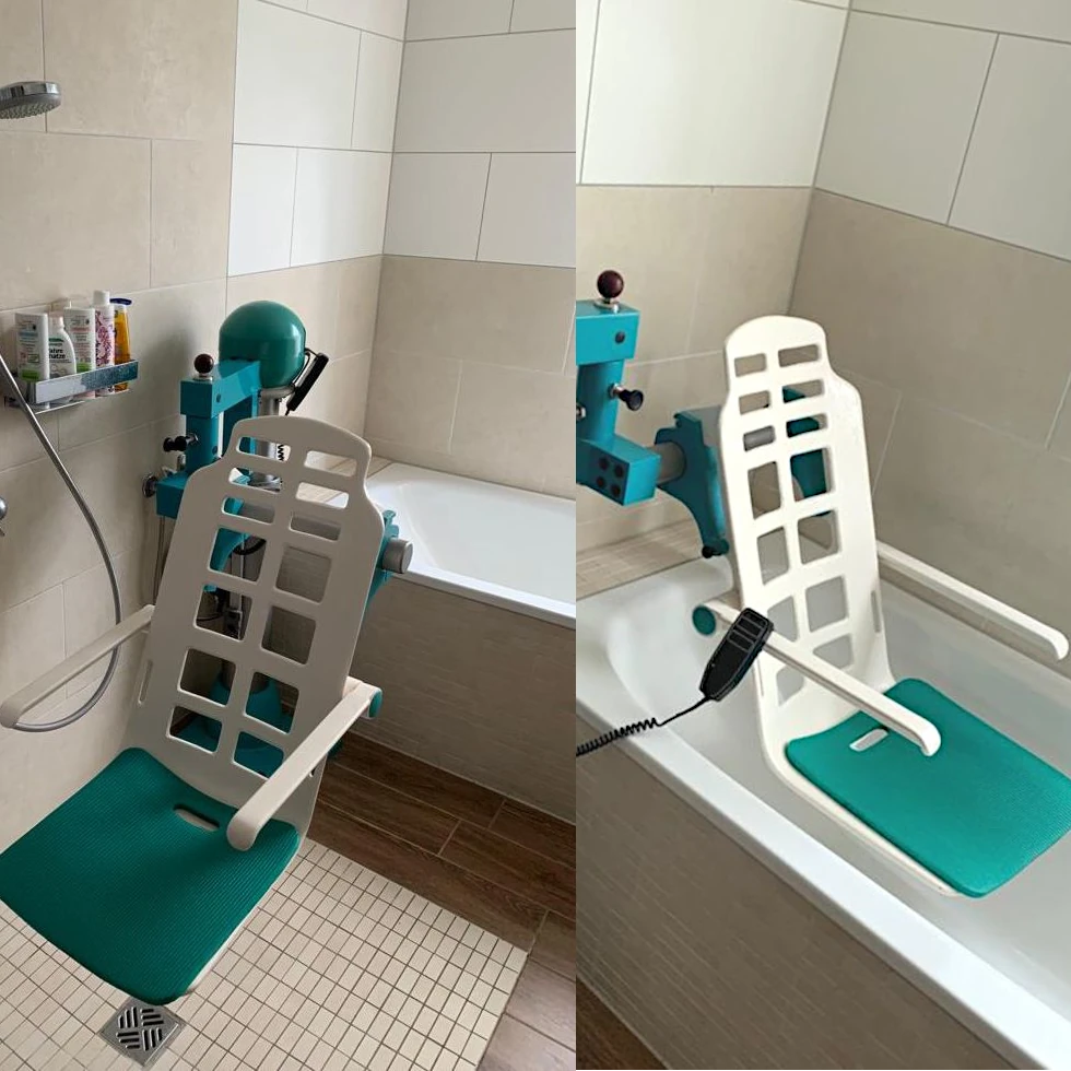 Zu verkaufen: Schwenkbaren, wasserhydraulichen Badewannenlift / Duschstuhl